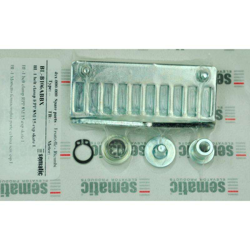 BL-B106ABBX | 1 X ABRAZADERA DE CORREA RPP 8M/15MM PARA PUERTA DE CABINA (PARA PATÍN DE EXPANSIÓN)
