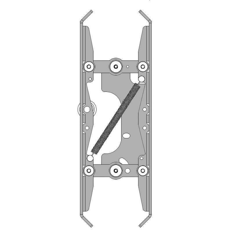 BL-B152ACDX02 | 1 X PUERTAS DE PATINES DE EXPANSIÓN SIN DISPOSITIVO DE BLOQUEO DE PUERTA DE CABINA (K2-4-6Z, K1-2-3R)
