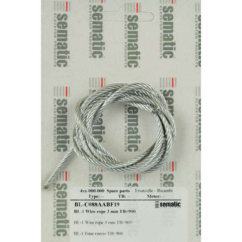 BL-C088AABF19 | 1 X CARRIAGES INTERLINK ROPE D.3MM (L=1325MM) BL-C088AABF19 | 1 X CARRIAGES INTERLINK ROPE D.3MM (L=1325MM)