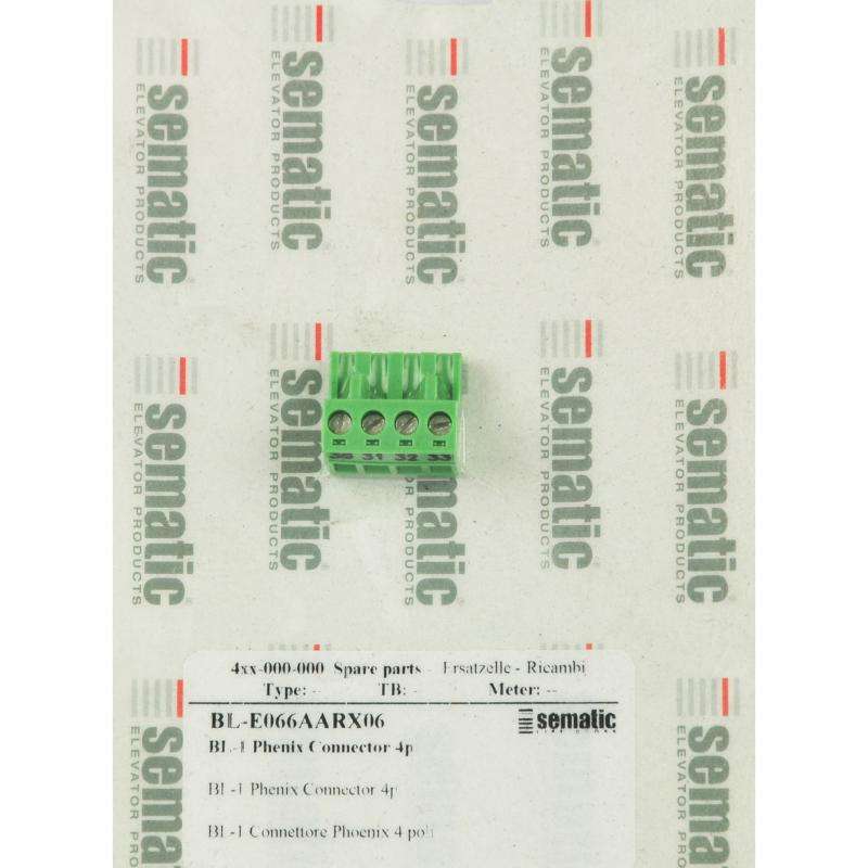 BL-E066AARX06 | 1 X 4P. PHOENIX CONNECTOR MSTB 2,5/4-ST-5,08 BL-E066AARX06 | 1 X 4P. PHOENIX CONNECTOR MSTB 2,5/4-ST-5,08