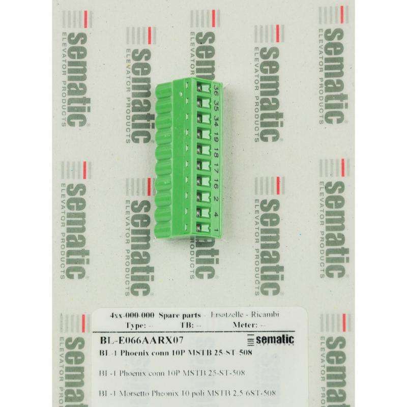 BL-E066AARX07 | 1 X 10P. PHOENIX CONNECTOR MSTB 2,5/10-ST-5,08 BL-E066AARX07 | 1 X 10P. PHOENIX CONNECTOR MSTB 2,5/10-ST-5,08